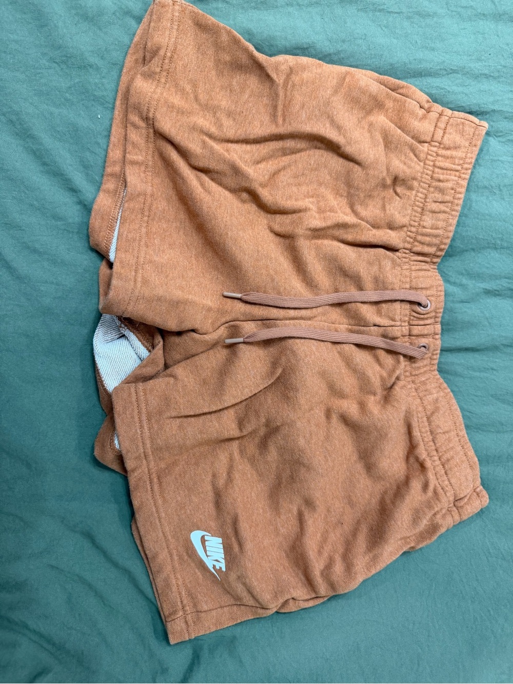 Nike Rust Brown Fleece Drawstring Shorts
